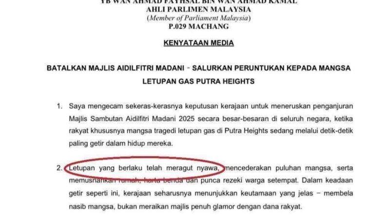 Wan Fayhsal patut minta maaf sebar maklumat palsu insiden Putra Heights