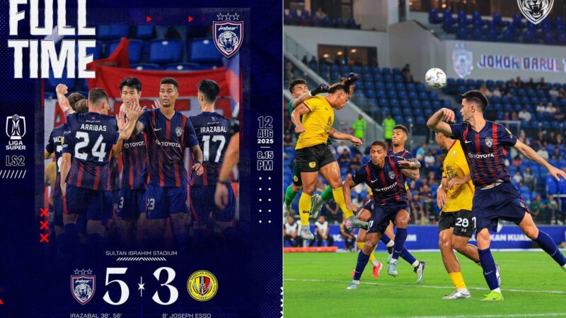 JDT cemas sebelum bangkit atasi N. Sembilan, Selangor catat kemenangan pertama