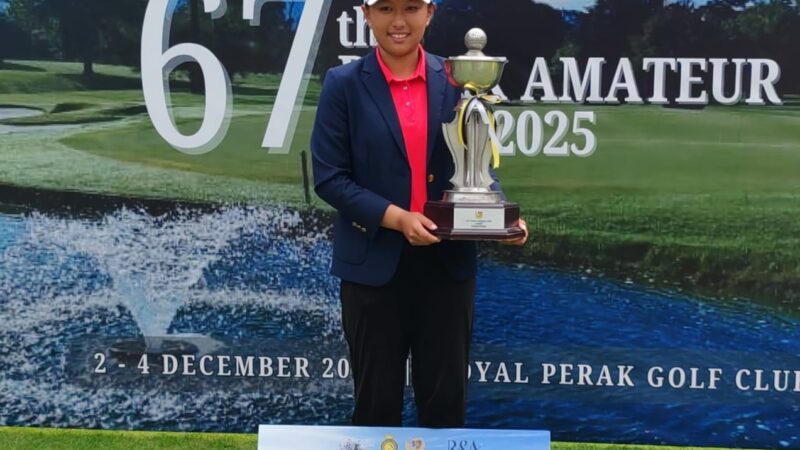 Amelia juara Royal Perak Amateur Open Ke-67, bukti keunggulan program NJDP MGA