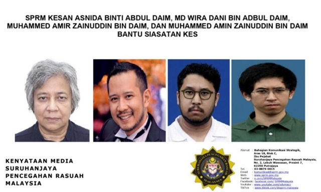 SPRM mencari empat anak Tun Daim Zainuddin
