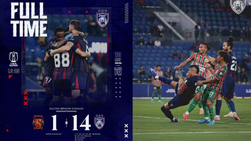 Selepas dimalukan Buriram, JDT lepas geram kepada Kelantan TRW